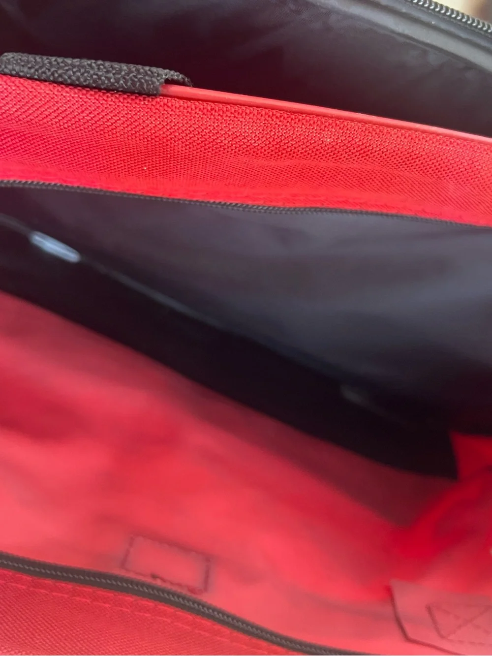 Red Travel Duffel Bag with Front Pocket - Men